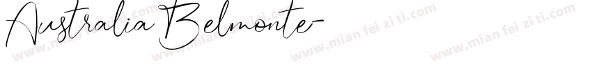 Australia Belmonte字体转换